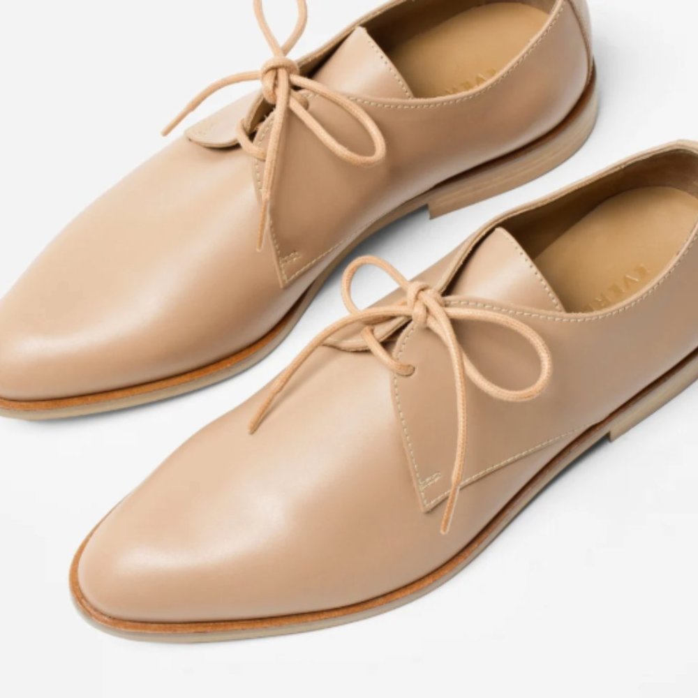 Everlane The Modern Oxford in Blush size 8